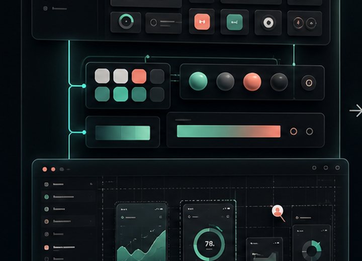 Design system tokens and components guided by AI