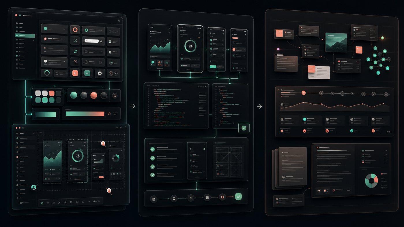 AI workflow connecting design systems, product reasoning, and implementation support