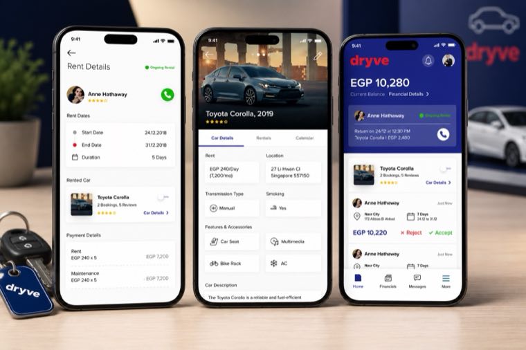 Dryve Car Rental Booking Platform cover
