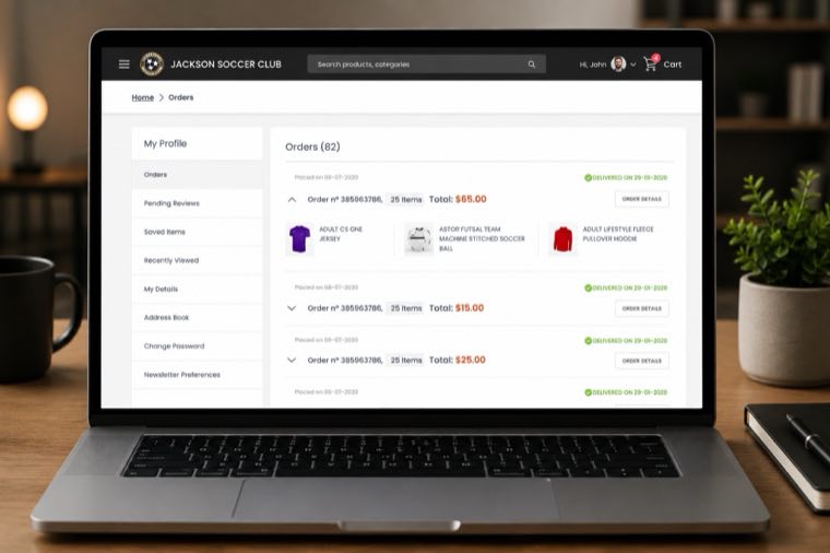 Club Merchandise Commerce Platform screenshot 3