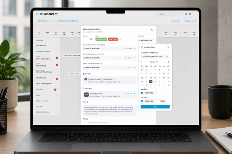 Construction Tracking Dashboard screenshot 3