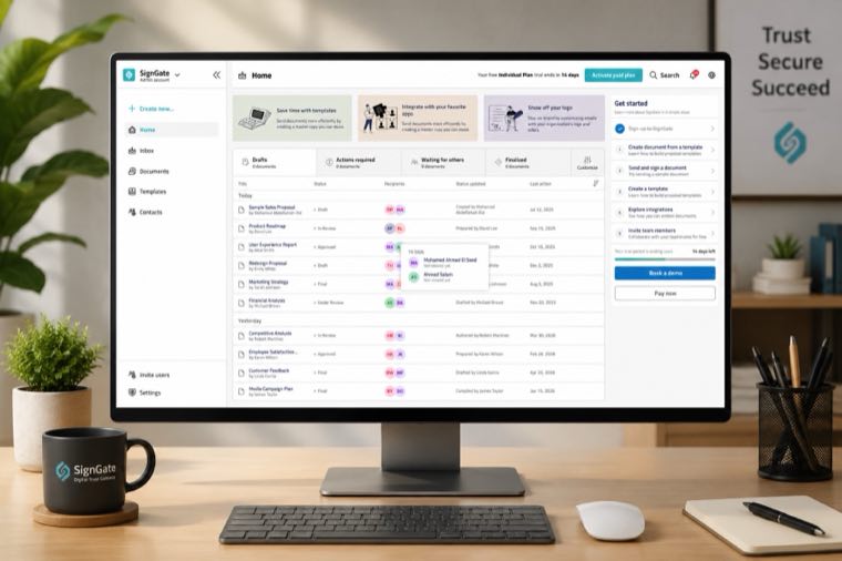 Digital Signature Workflow Platform screenshot 2